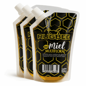 Rugbee – Miel Multifloral de abeja 350 g (paquete de 3pz.)