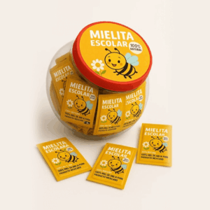 Vitrolero Mielita Escolar – 100% Miel de Abeja Pura | 150 Sachets de 10g C/U